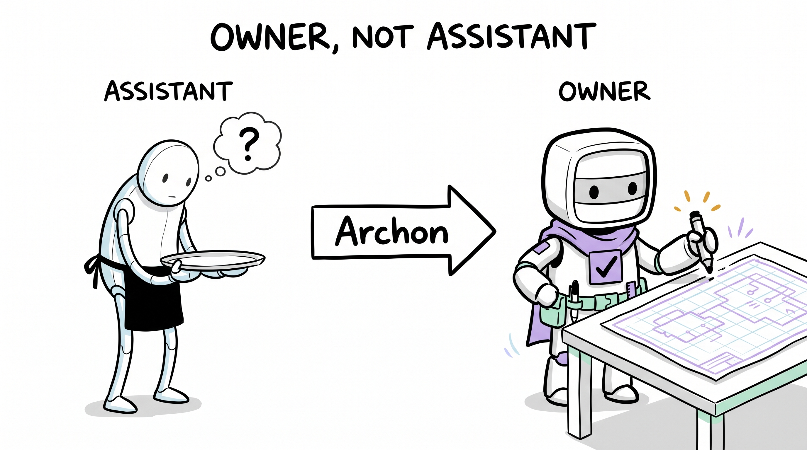 Comic explainer: Archon in one minute — owner, not assistant