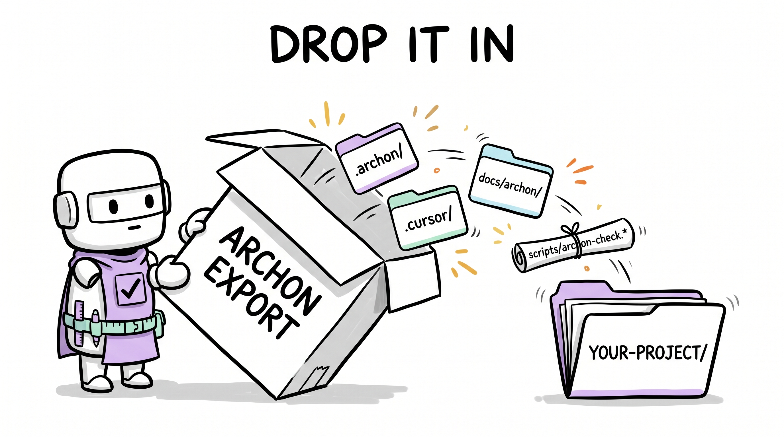 Comic explainer: drop Archon into your project